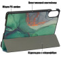 Чохол Galeo Slimline Print для Xiaomi Redmi Pad 2 (2025) 11" Green Marble