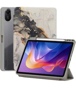 Чехол с отделением для стилуса для Xiaomi Redmi Pad 2 11" (2025) Galeo Hybrid Grey Marble
