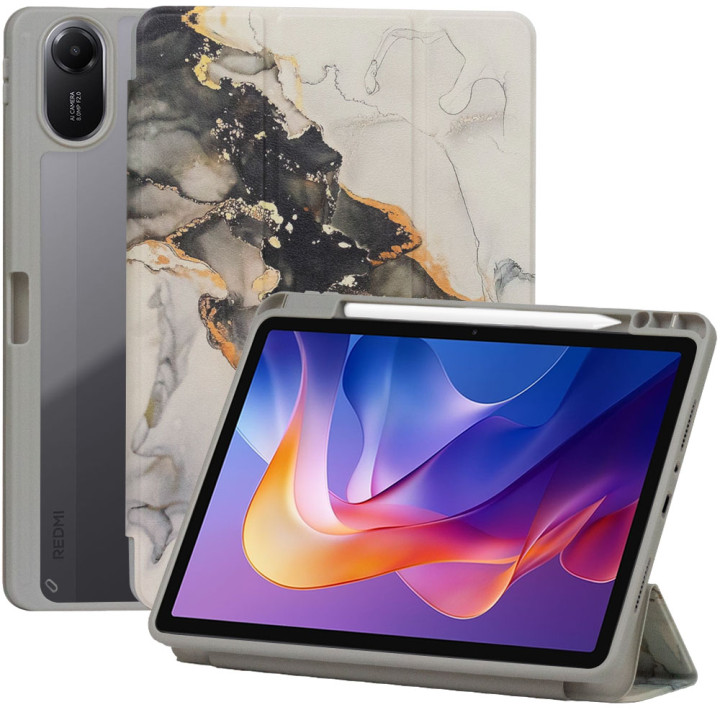 Чохол з відсіком для стилуса для Xiaomi Redmi Pad 2 11" (2025) Galeo Hybrid Grey Marble