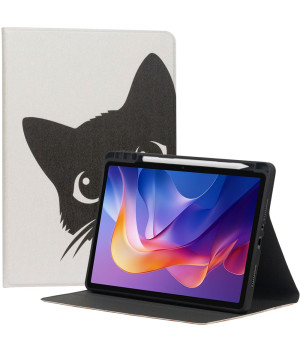 Чехол Galeo TPU Print з відсіком для стилуса для Xiaomi Redmi Pad 2 11" (2025) Black Cat
