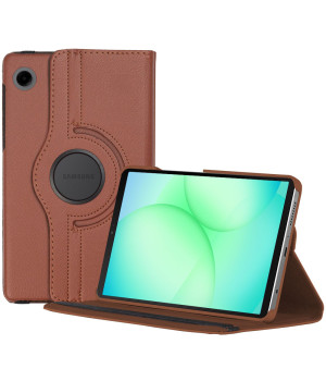 Поворотный чехол для Samsung Galaxy Tab A11 8.7 (2025) SM-X130, SM-X135 Brown