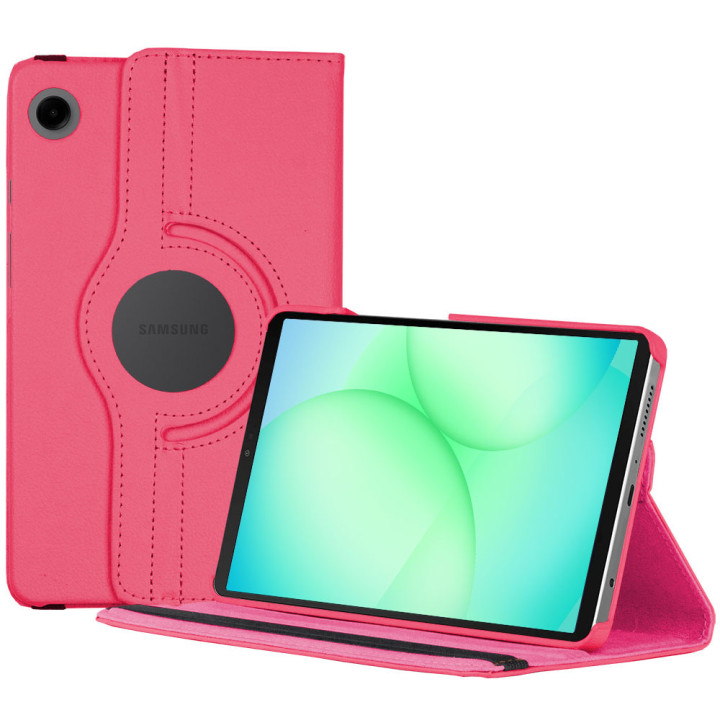 Поворотний чохол для Samsung Galaxy Tab A11 8.7 (2025) SM-X130, SM-X135 Hotpink