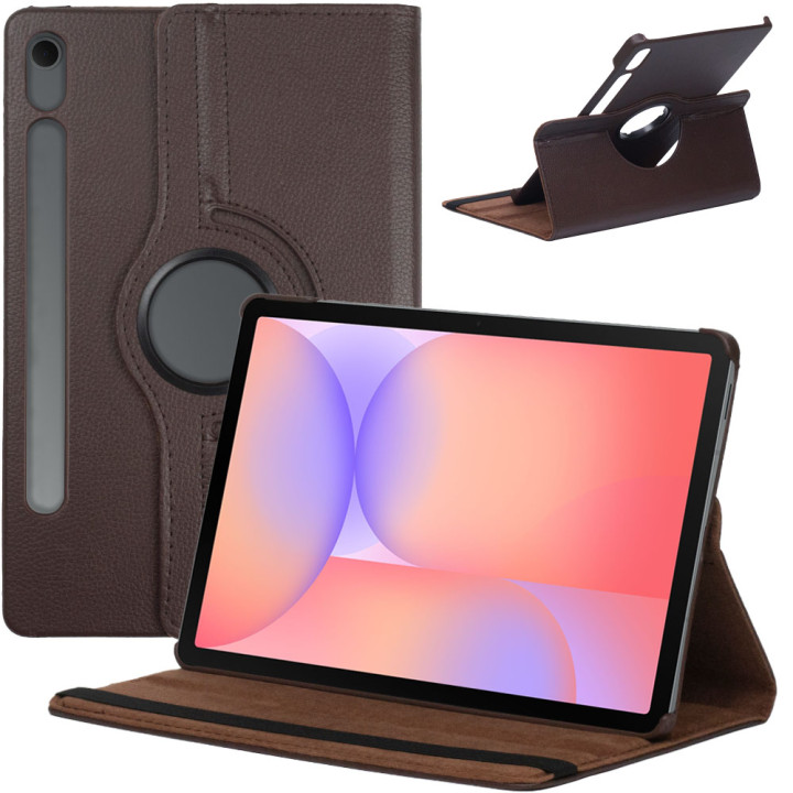 Поворотний чохол Galeo для Samsung Galaxy Tab S10 Lite/S10 FE/S9 FE/S9 Brown