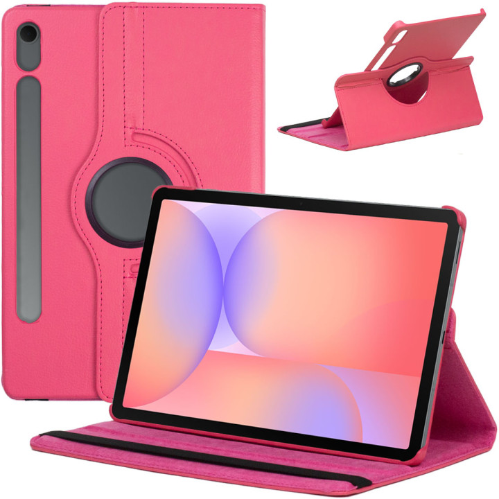 Поворотний чохол Galeo для Samsung Galaxy Tab S10 Lite/S10 FE/S9 FE/S9 Hotpink