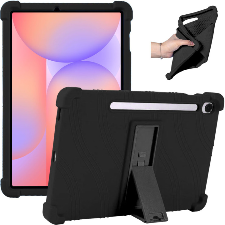 Силиконовый чехол c подставкой для Samsung Galaxy Tab S9 FE/S10 FE/S10 Lite 10.9" Black