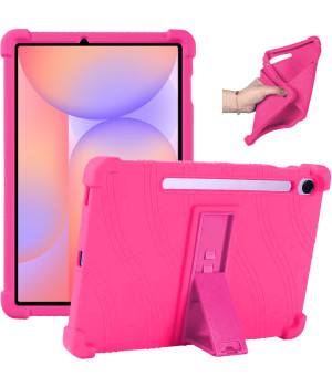 Силіконовий чохол з підставкою для Samsung Galaxy Tab S9 FE/S10 FE/S10 Lite 10.9" Hotpink