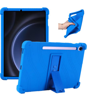 Силіконовий чохол з підставкою для Samsung Galaxy Tab S9 FE/S10 FE/S10 Lite 10.9" Navy Blue