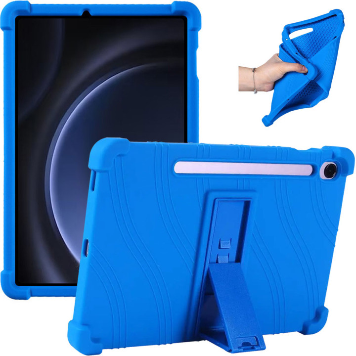 Силиконовый чехол c подставкой для Samsung Galaxy Tab S9 FE/S10 FE/S10 Lite 10.9" Navy Blue