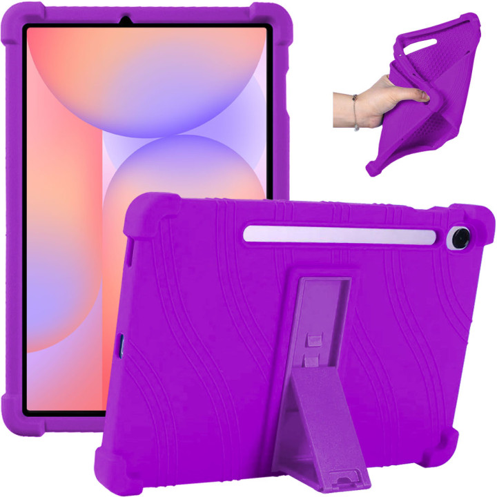 Силиконовый чехол c подставкой для Samsung Galaxy Tab S9 FE/S10 FE/S10 Lite 10.9" Purple