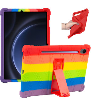 Силиконовый чехол c подставкой для Samsung Galaxy Tab S9 FE/S10 FE/S10 Lite 10.9" Rainbow