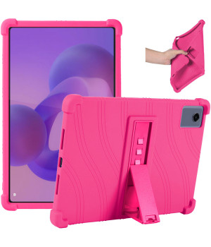 Силіконовий чохол з підставкою для Lenovo Idea Tab Plus 12.1" / Tab K12 TB361FU, TB361ZU Hotpink