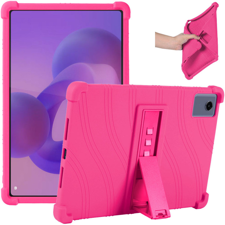 Силіконовий чохол з підставкою для Lenovo Idea Tab Plus 12.1" / Tab K12 TB361FU, TB361ZU Hotpink