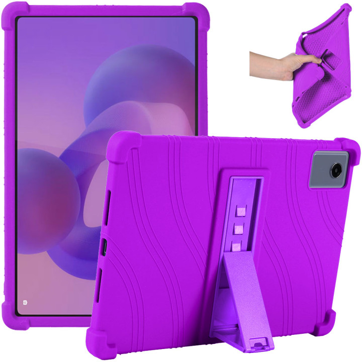 Силіконовий чохол з підставкою для Lenovo Idea Tab Plus 12.1" / Tab K12 TB361FU, TB361ZU Purple