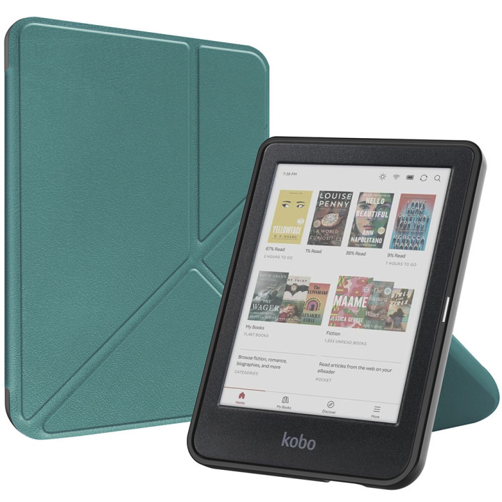 Чохол Galeo TPU Origami для Kobo Clara BW / Clara 2E / Clara Colour Dark Green