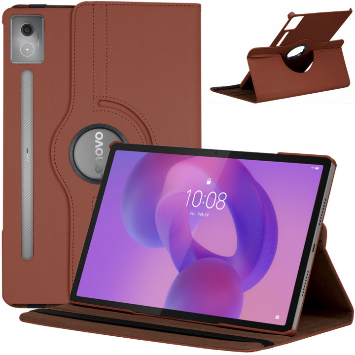 Поворотний чохол для Lenovo Idea Tab Pro 12.7" TB373FU / Xiaoxin Pad Pro 2025 Brown