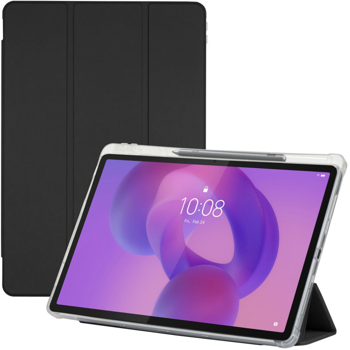Чохол Galeo TPU Trifold with Stylus Holder для Lenovo Idea Tab Pro TB373FU 12.7" (2025) / Tab P12 TB370FU Black