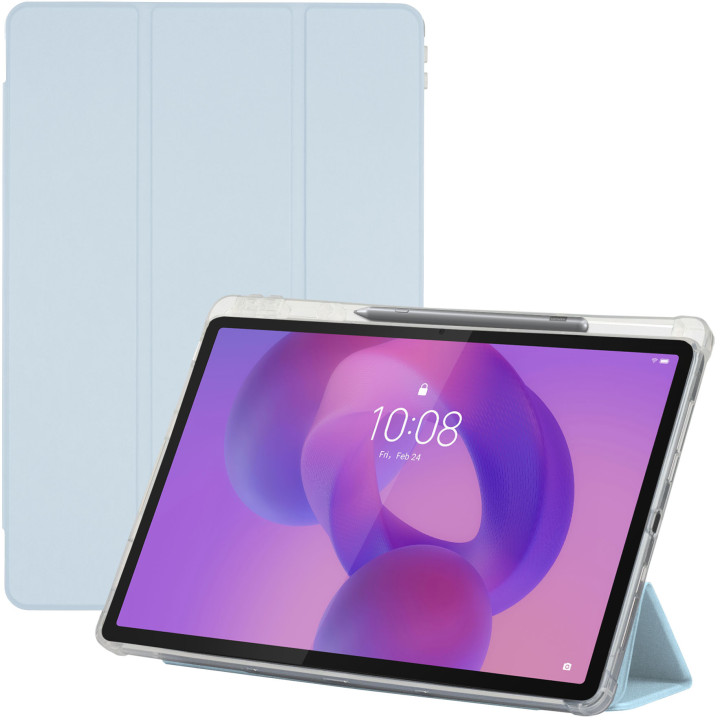 Чохол Galeo TPU Trifold with Stylus Holder для Lenovo Idea Tab Pro TB373FU 12.7" (2025) / Tab P12 TB370FU Light Blue