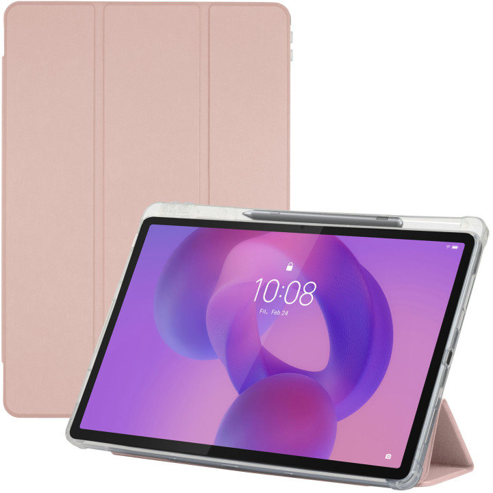Чохол Galeo TPU Trifold with Stylus Holder для Lenovo Idea Tab Pro TB373FU 12.7" (2025) / Tab P12 TB370FU Pink