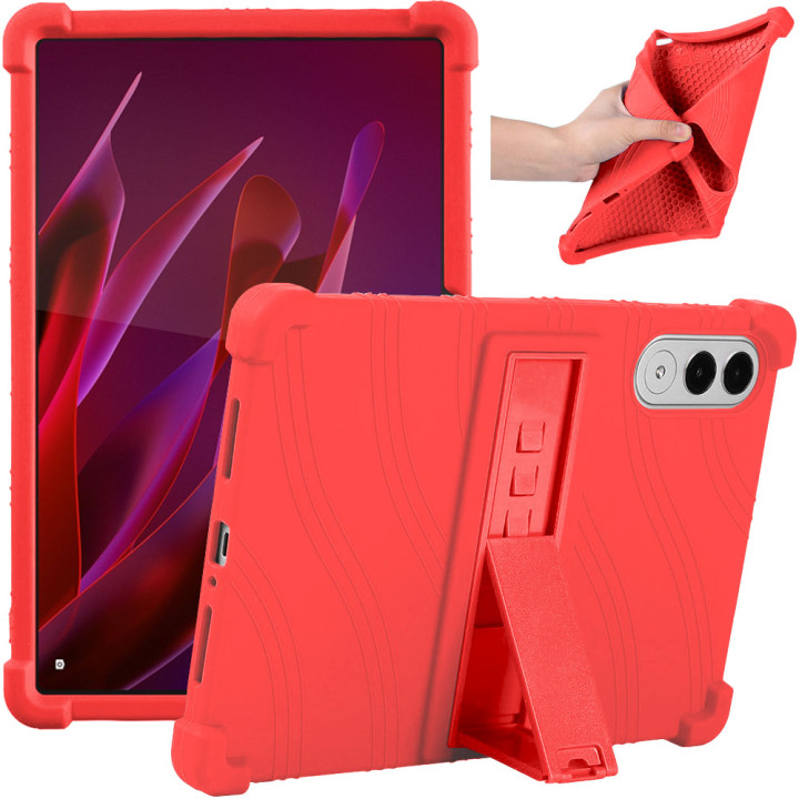 Силіконовий чохол з підставкою для Lenovo Yoga Tab (2025) TB710FU / Xiaoxin Pad Pro GT 11.1" Red