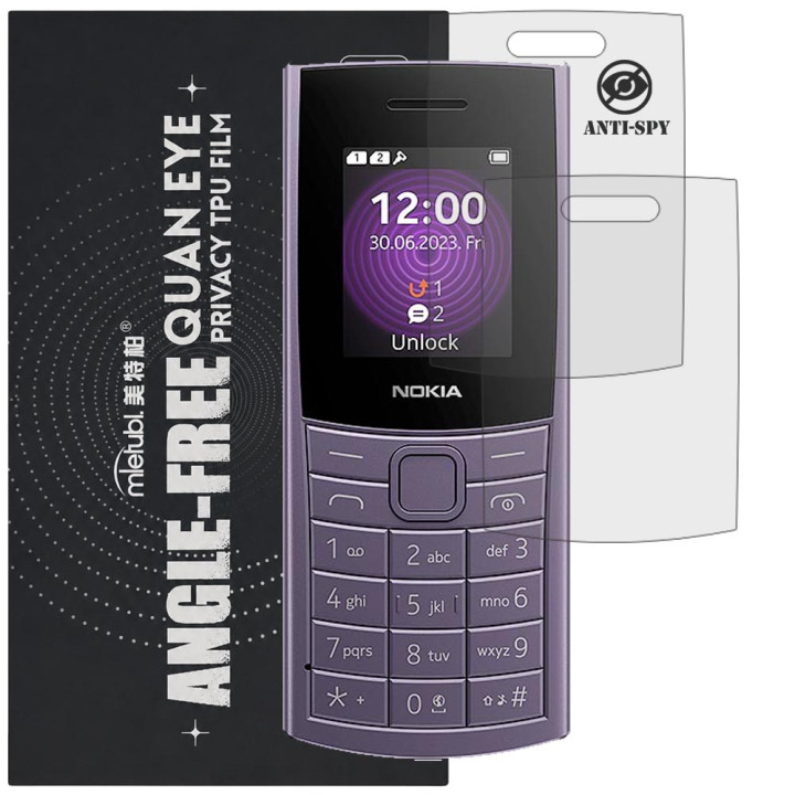 Гидрогелевая пленка антишпион Mietubl Quantum Eye Privacy TPU Film для Nokia 110 4G (2023)