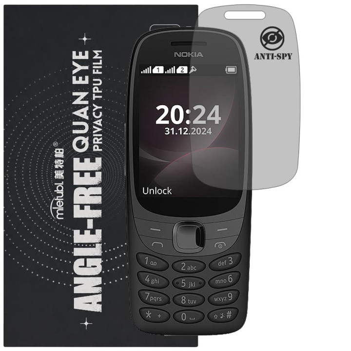 Гідрогелева плівка антишпигун Mietubl Quantum Eye Privacy TPU Film для Nokia 6310 (2024)