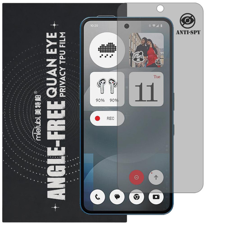 Гідрогелева плівка антишпигун Mietubl Quantum Eye Privacy TPU Film для Nothing Phone (3a)