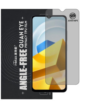 Гидрогелевая пленка антишпион Mietubl Quantum Eye Privacy TPU Film для POCO M5