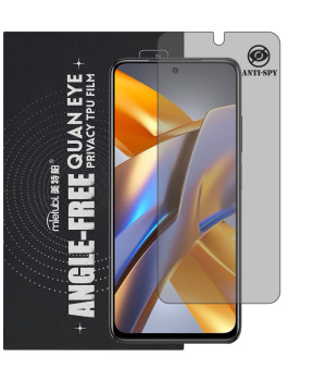 Гидрогелевая пленка антишпион Mietubl Quantum Eye Privacy TPU Film для POCO M5s