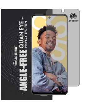 Гидрогелевая пленка антишпион Mietubl Quantum Eye Privacy TPU Film для realme C55