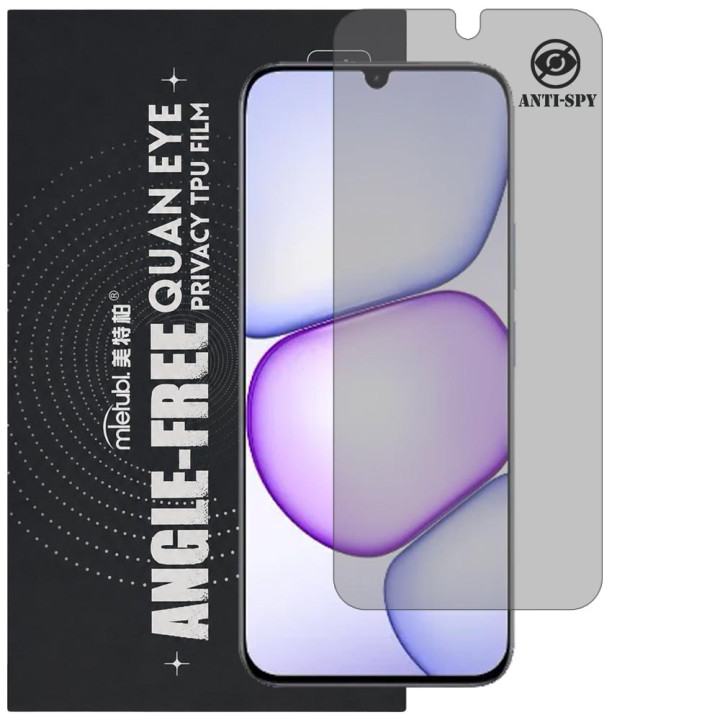 Гидрогелевая пленка антишпион Mietubl Quantum Eye Privacy TPU Film для realme C83 5G