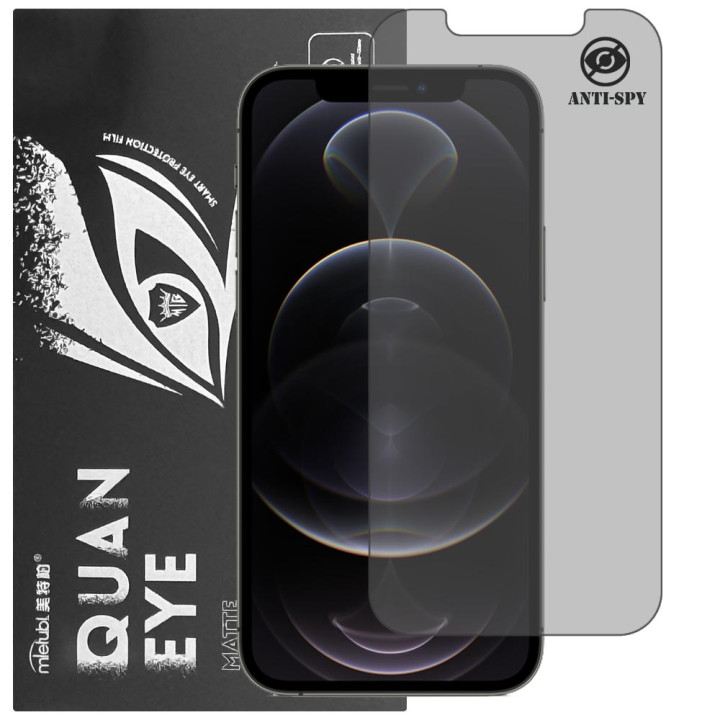 Гідрогелева плівка антишпигун матова Mietubl Quantum Eye Privacy для iPhone 12 Pro Max