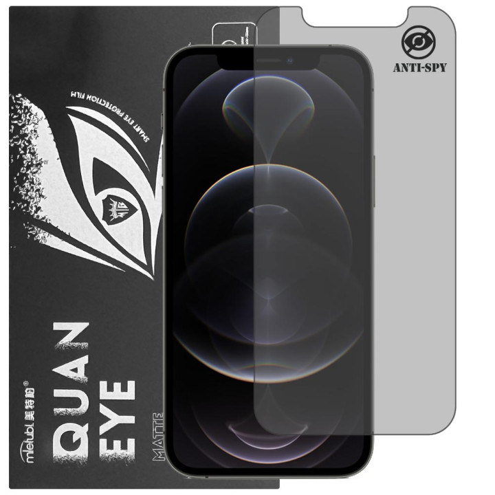 Гідрогелева плівка антишпигун матова Mietubl Quantum Eye Privacy для iPhone 12 Pro