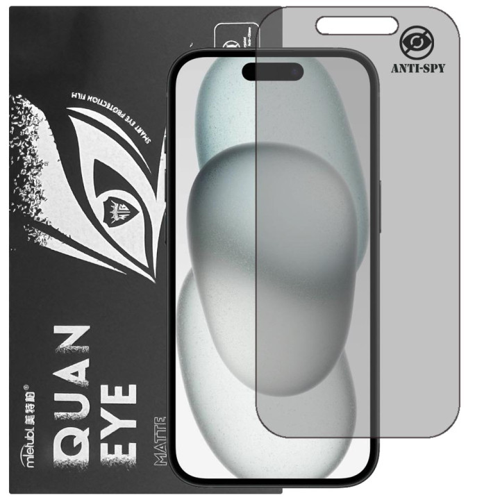 Гідрогелева плівка антишпигун матова Mietubl Quantum Eye Privacy для iPhone 15