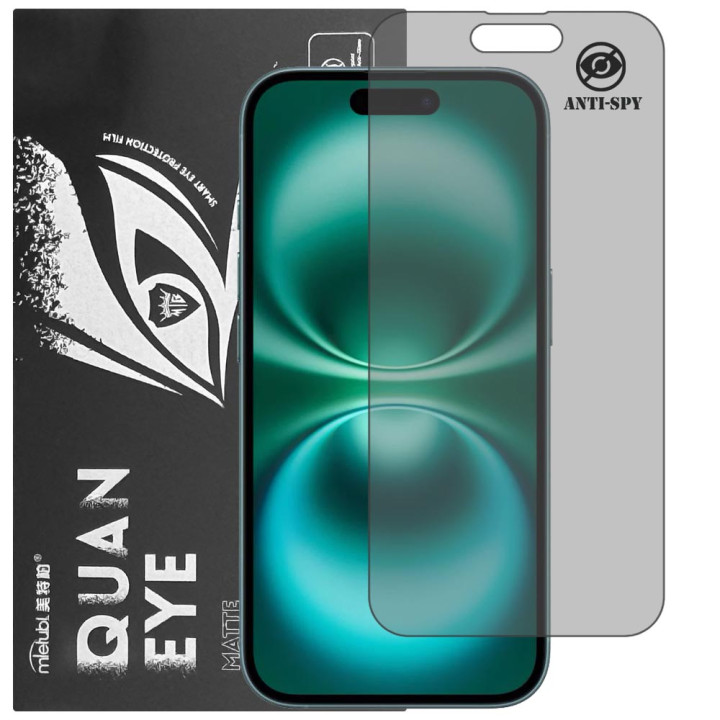 Гідрогелева плівка антишпигун матова Mietubl Quantum Eye Privacy для iPhone 16 Plus