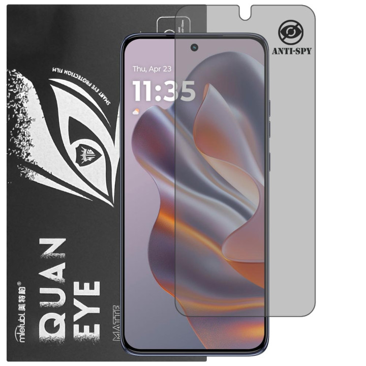Гідрогелева плівка антишпигун матова Mietubl Quantum Eye Privacy для Motorola Edge 50 Neo