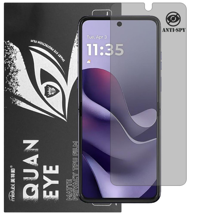 Гідрогелева плівка антишпигун матова Mietubl Quantum Eye Privacy для Motorola Razr 70 Ultra