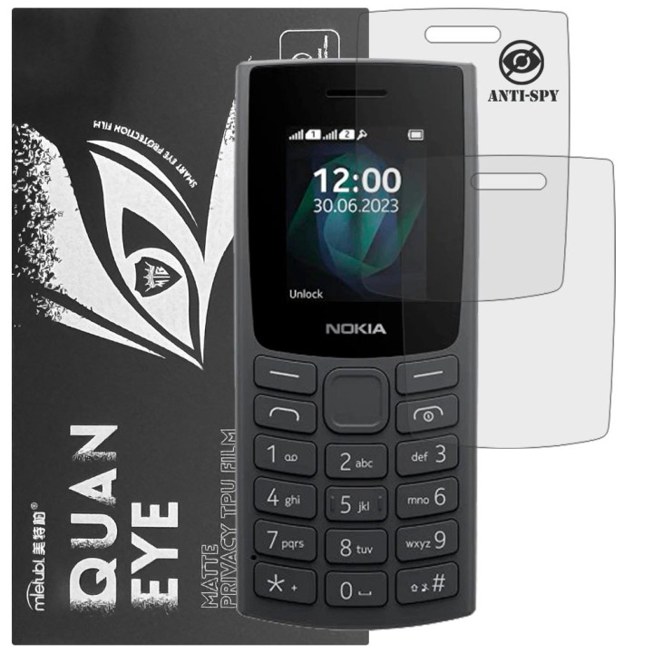 Гідрогелева плівка антишпигун матова Mietubl Quantum Eye Privacy для Nokia 105 (2023)