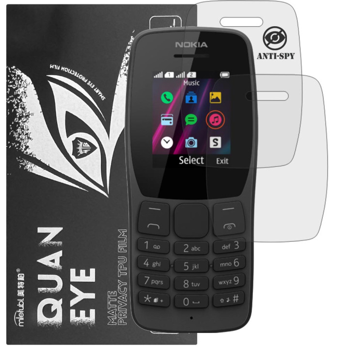 Гідрогелева плівка антишпигун матова Mietubl Quantum Eye Privacy для Nokia 110 (2019)