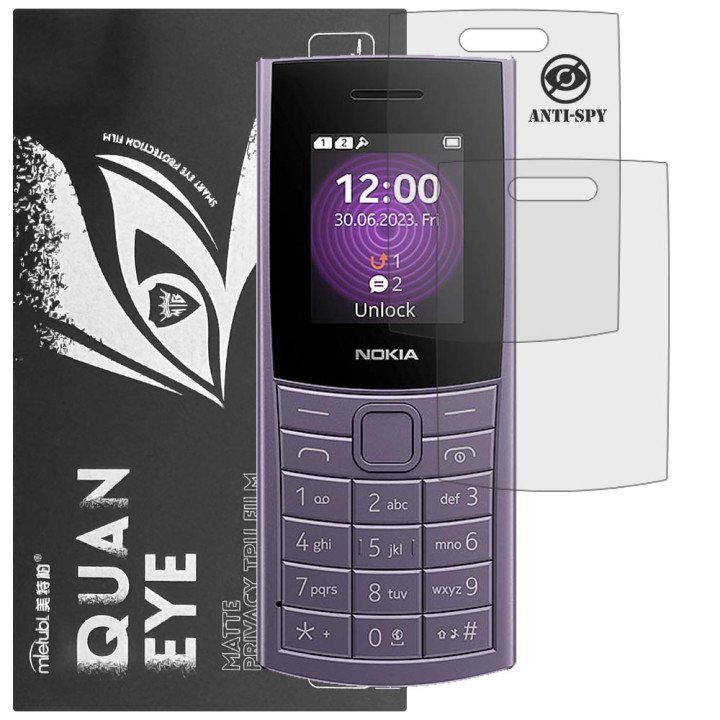 Гідрогелева плівка антишпигун матова Mietubl Quantum Eye Privacy для Nokia 110 4G (2023)