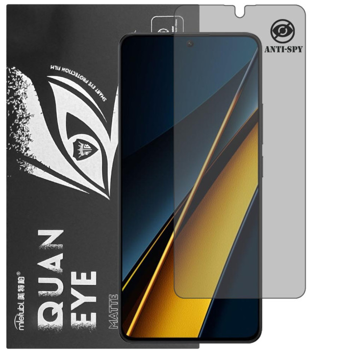 Гідрогелева плівка антишпигун матова Mietubl Quantum Eye Privacy для POCO X6 Pro