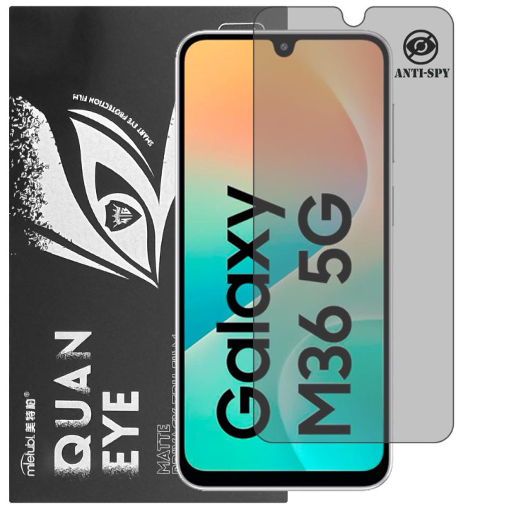 Гідрогелева плівка антишпигун матова Mietubl Quantum Eye Privacy для Samsung Galaxy M36 5G