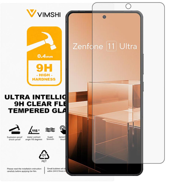 Противоударная защитная пленка Vimshi Ultra 9H Clear Flex для ASUS Zenfone 11 Ultra