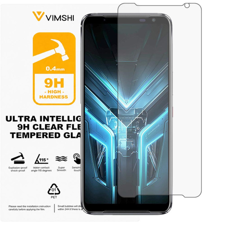 Противоударная защитная пленка Vimshi Ultra 9H Clear Flex для ASUS ROG Phone 3 Strix