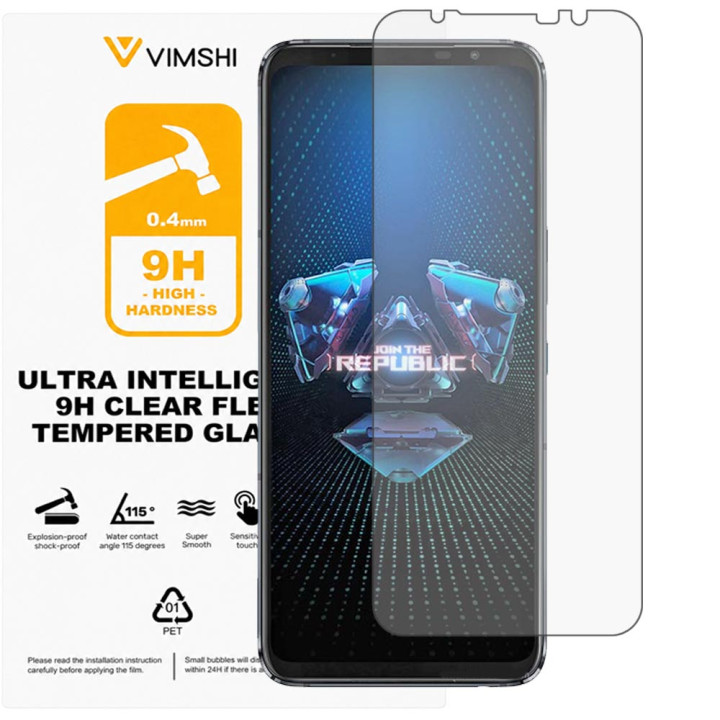Противоударная защитная пленка Vimshi Ultra 9H Clear Flex для ASUS ROG Phone 5