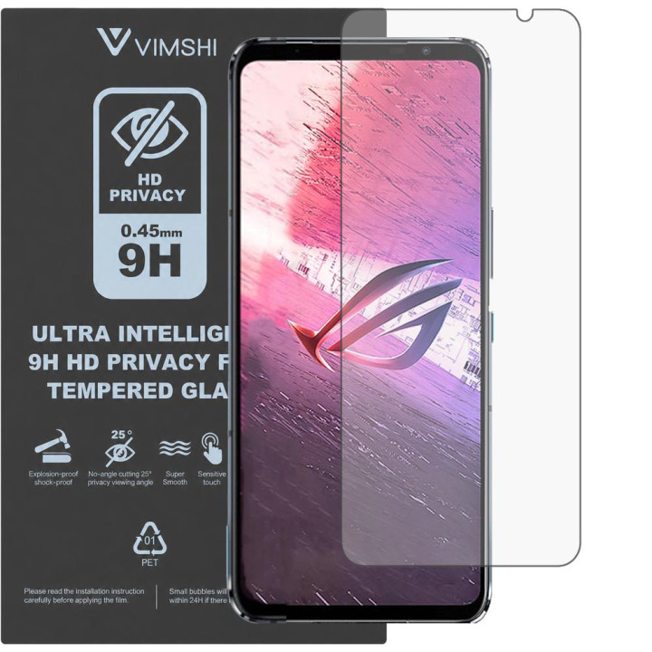 Протиударна захисна плівка антишпигун Vimshi Ultra 9H Privacy Flex для ASUS ROG Phone 5s