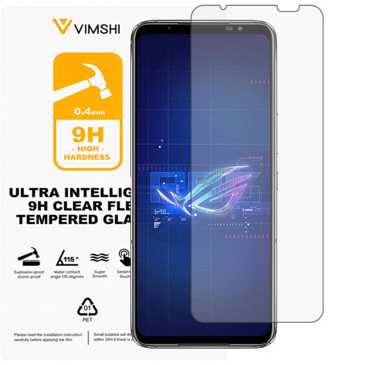 Противоударная защитная пленка Vimshi Ultra 9H Clear Flex для ASUS ROG Phone 6