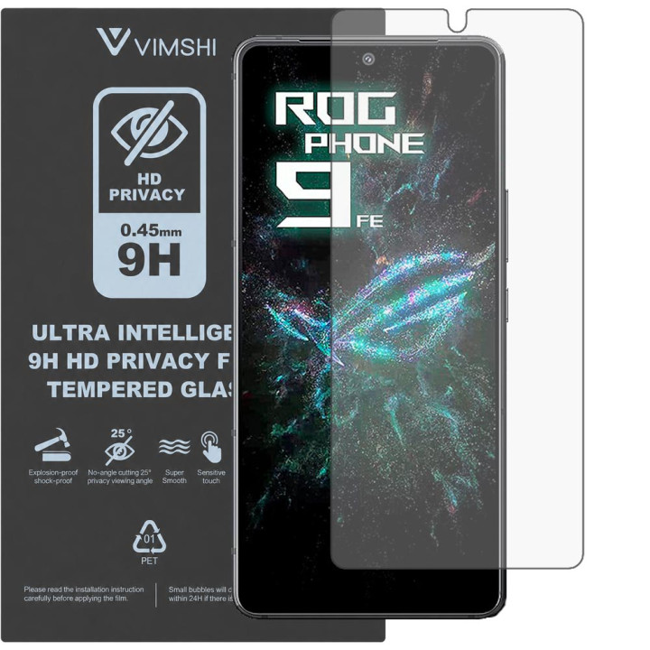 Протиударна захисна плівка антишпигун Vimshi Ultra 9H Privacy Flex для ASUS ROG Phone 9 FE