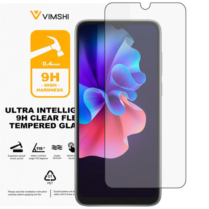 Противоударная защитная пленка Vimshi Ultra 9H Clear Flex для Blackview A55 Pro