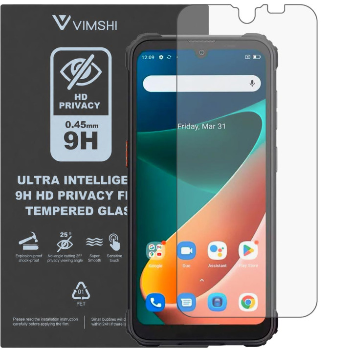Протиударна захисна плівка антишпигун Vimshi Ultra 9H Privacy Flex для Blackview BV5300 Pro