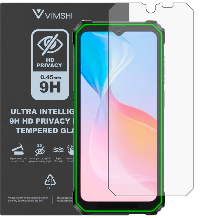 Протиударна захисна плівка антишпигун Vimshi Ultra 9H Privacy Flex для Blackview BV6200 Pro